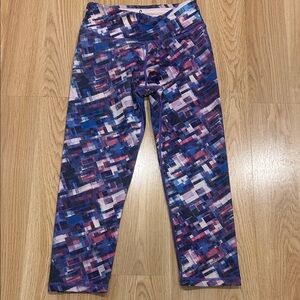 Prana Roxanne Printed Colorful Capri Legging’s Size XS